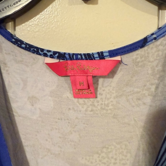 Lilly Pulitzer Vibrant Blue Patterned Romper - Picture 5 of 9